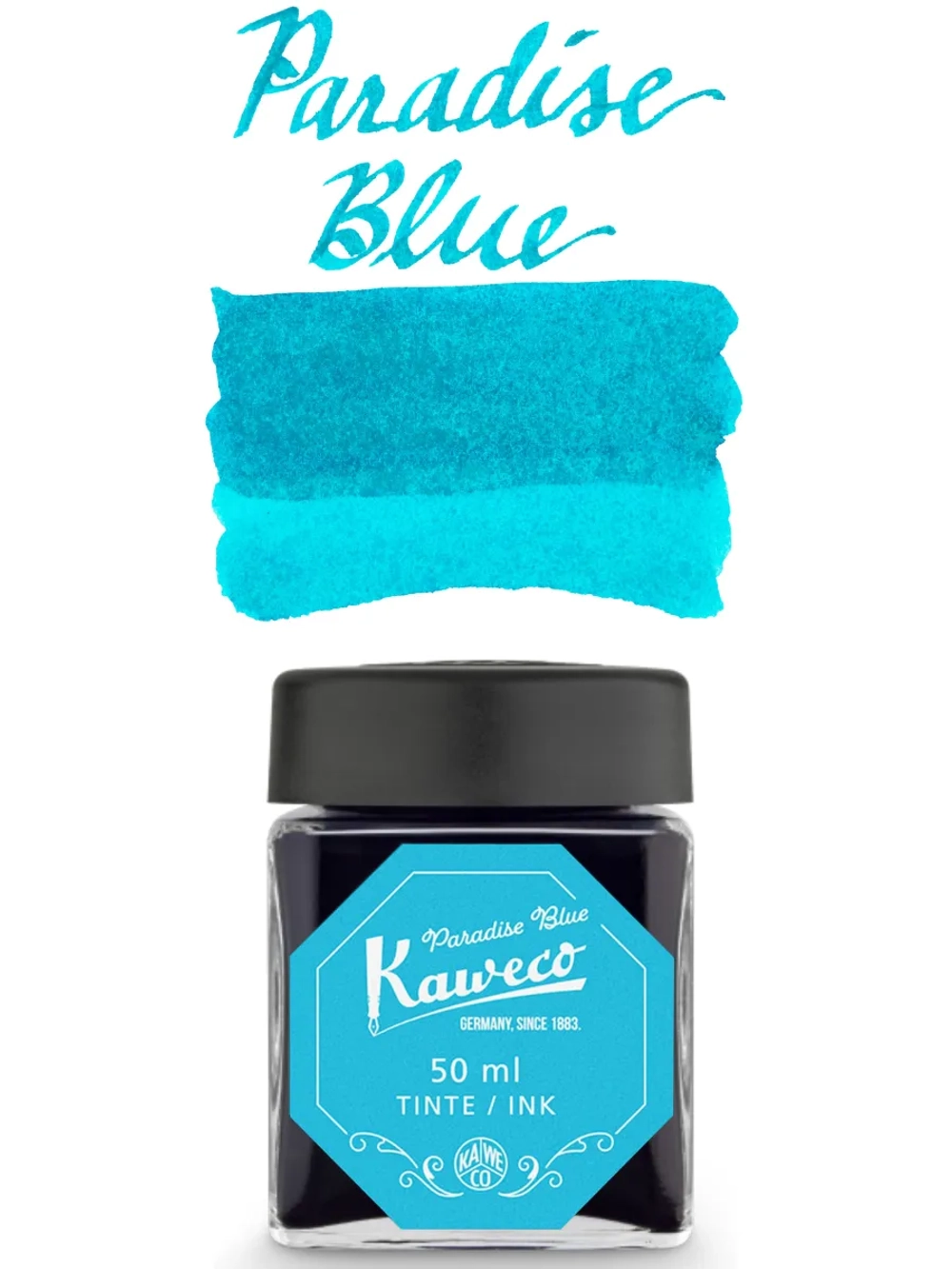 Чернила во флаконе 50 мл KAWECO Paradise Blue (10002194) райский голубой