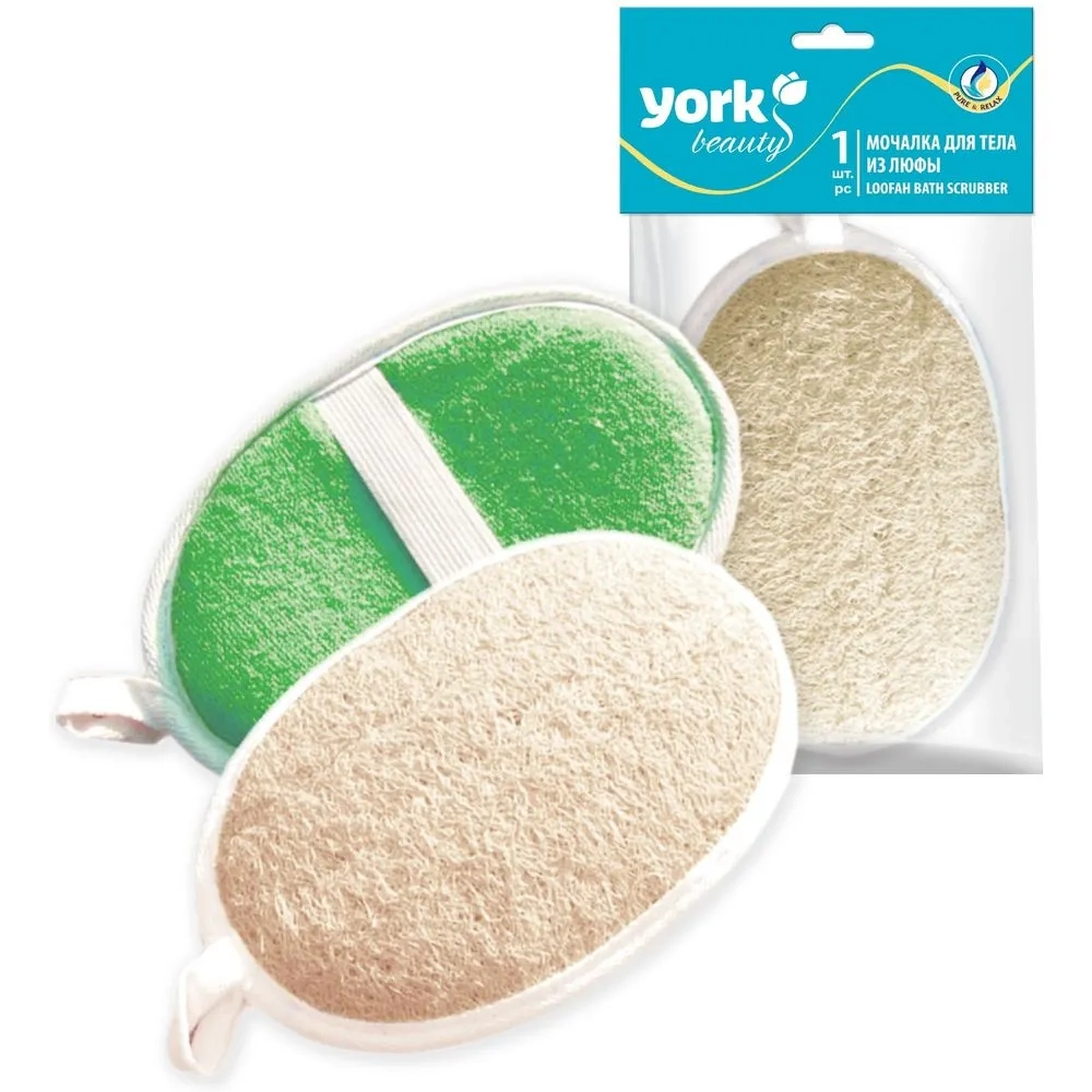 Мочалка из люфы овал YORK