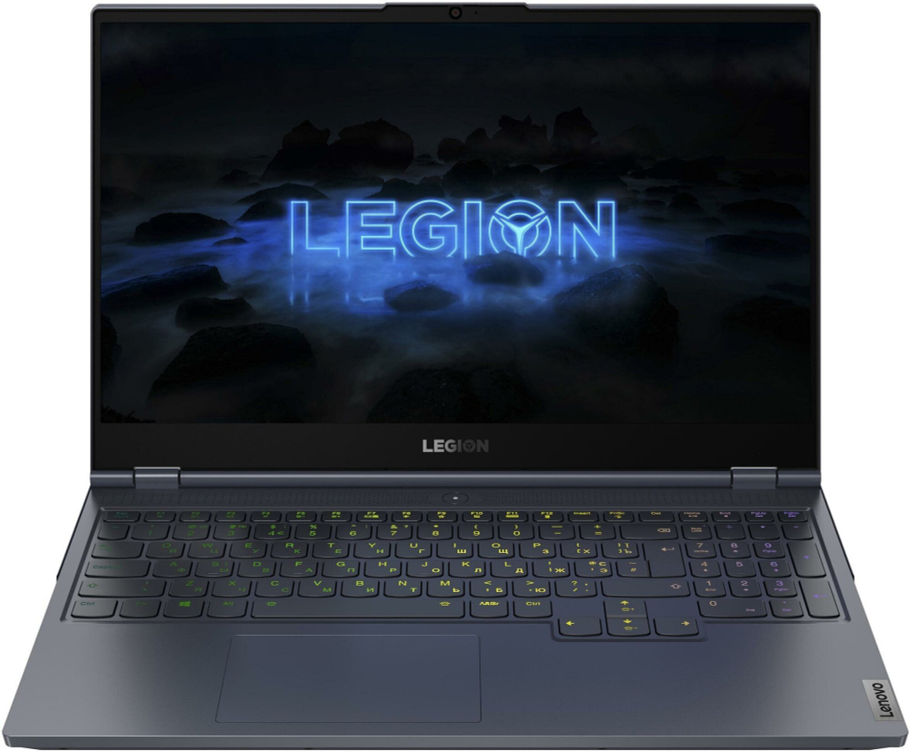 Ноутбук Lenovo Legion 7-15IMH05 Конфигурация: Intel Core i7 10750Н 2.6 ГГц/16 ГБ/512 ГБ SSD/nVidia GeForce RTX 2060 6 ГБ/Windows 11 Домашняя/15.6"/1920x1080 пикс. 144Hz/B1