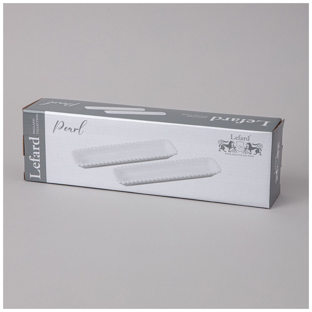 НАБОР БЛЮД LEFARD "PEARL" ПРЯМОУГ. 2 ШТ. 29*7,5*3 СМ