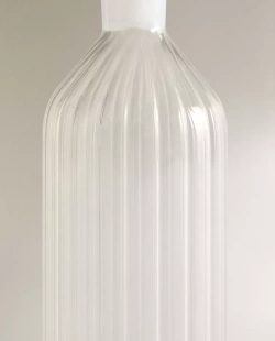 ZARA HOME БУТЫЛКА ИЗ ТЕРМОСТОЙКОГО СТЕКЛА ДЛЯ МАСЛА И УКСУСА, ПРОЗРАЧНЫЙ