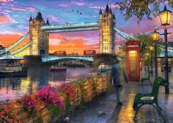 Puzzle Tower Bridge at Sunset
