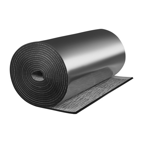 Рулон из вспененного каучука K-FLEX ST AD с покрытием AL CLAD Тмакс=110°C черный самоклеящийся