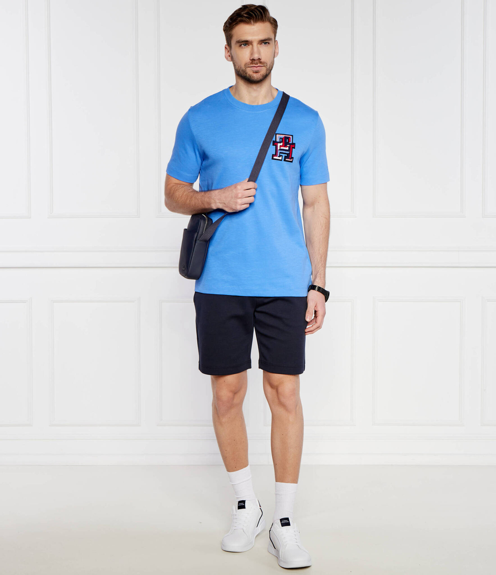 Футболка BADGE TEE Tommy Hilfiger - голубой(MW0MW34423)