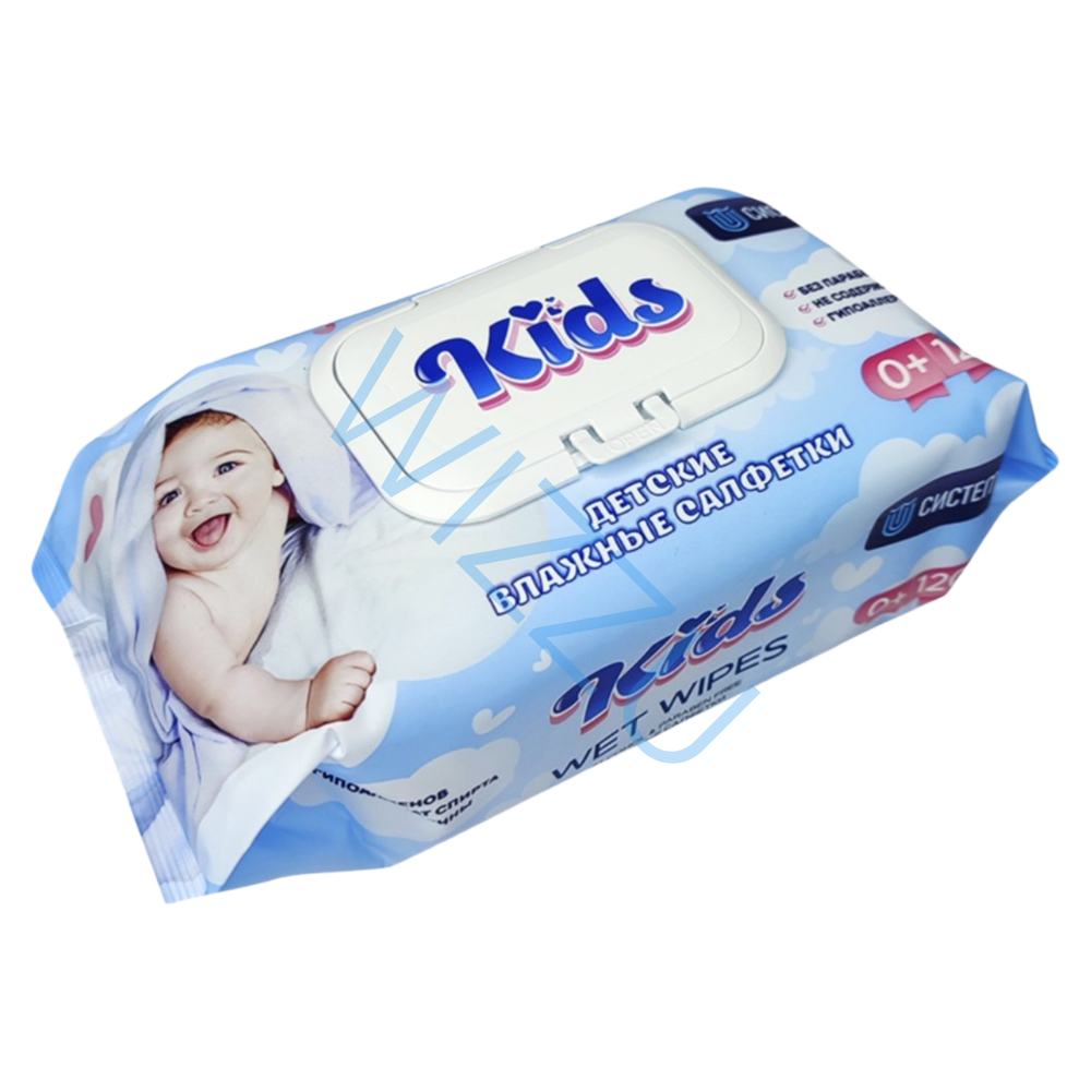 Салфетки СИСТЕМА KIDS 120 шт