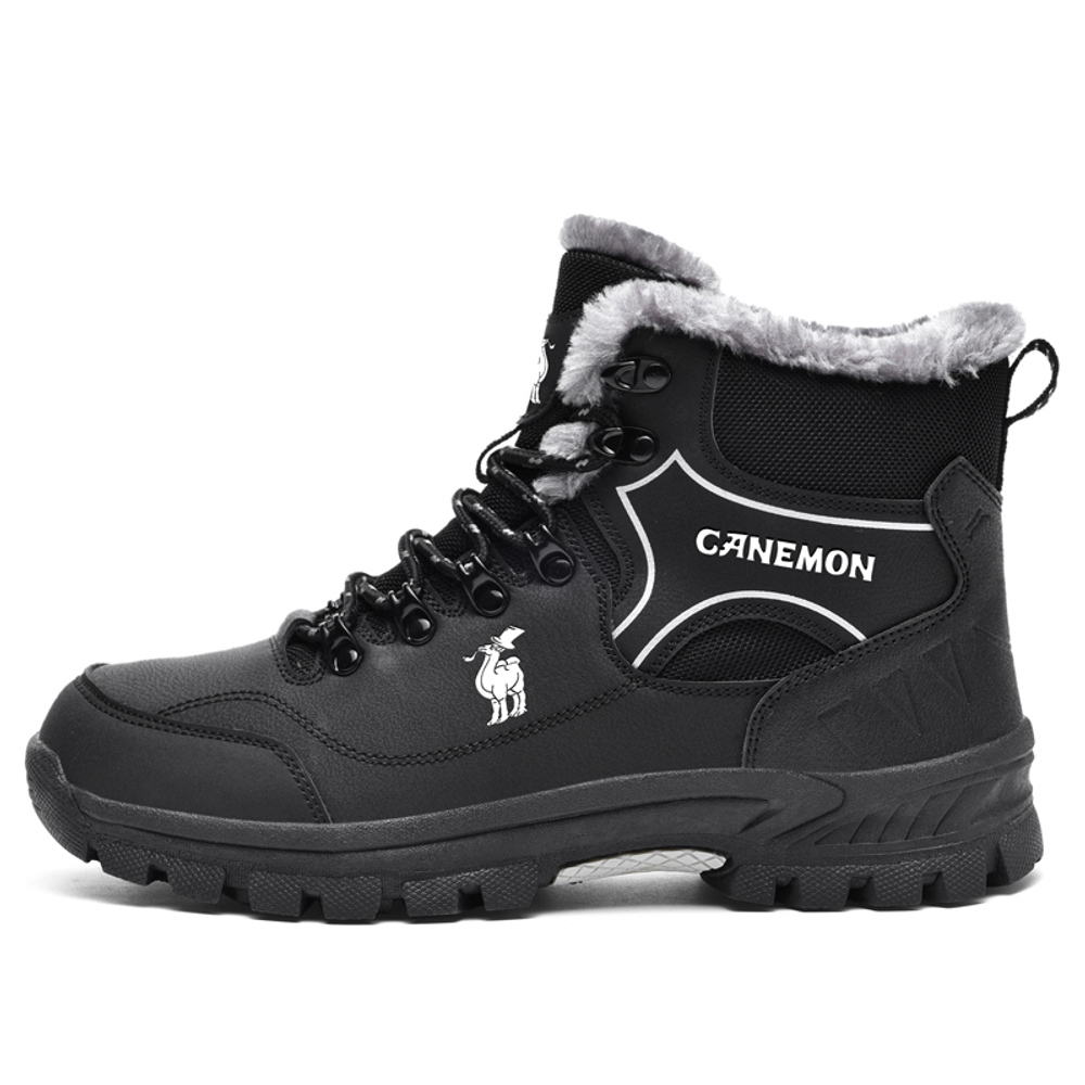 PROTECTCAMEL Fleece Lined Insulated Shoes Thermal Cushioning Abrasion Resistant Waterproof Outdoor Casual Shoes Unisex