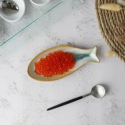 Блюдо для подачи 15,6*6,6 см h1,5 см емкость для закусок Fish Pearl Blue Frutti di Mare P.L. [1]