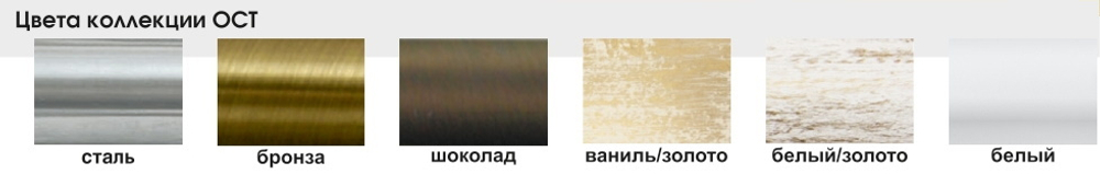 Карниз кованый "Шар" d35 мм двухрядный, цвет шоколад
