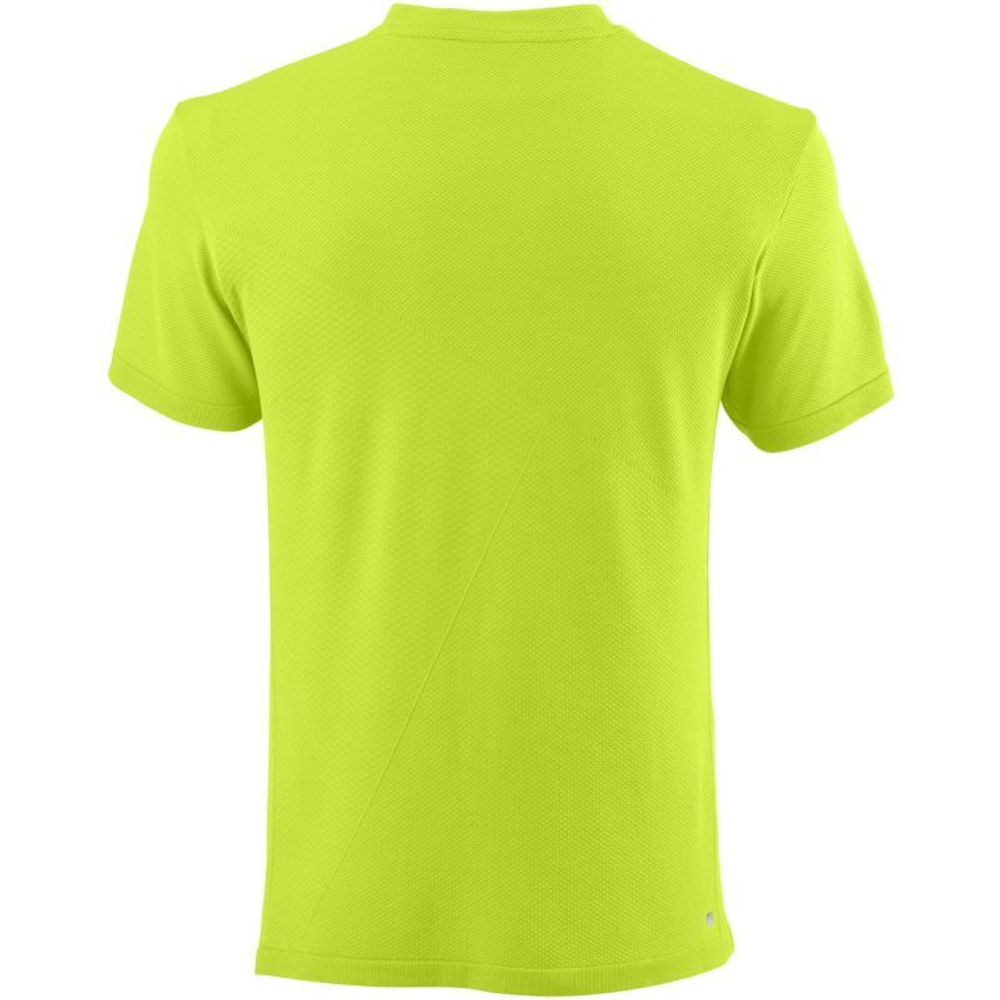 Мужское теннисное поло Wilson M Power Seamless Henley II - lime popsicle