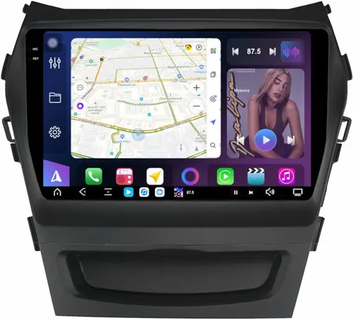 Магнитола для Hyundai Santa Fe 3 2012-2018 (климат на ШГУ) - FarCar S500-TS20 монитор 9.5" 2K QLED на Android 14, Быстрейшая, CarPlay, 4G SIM-слот