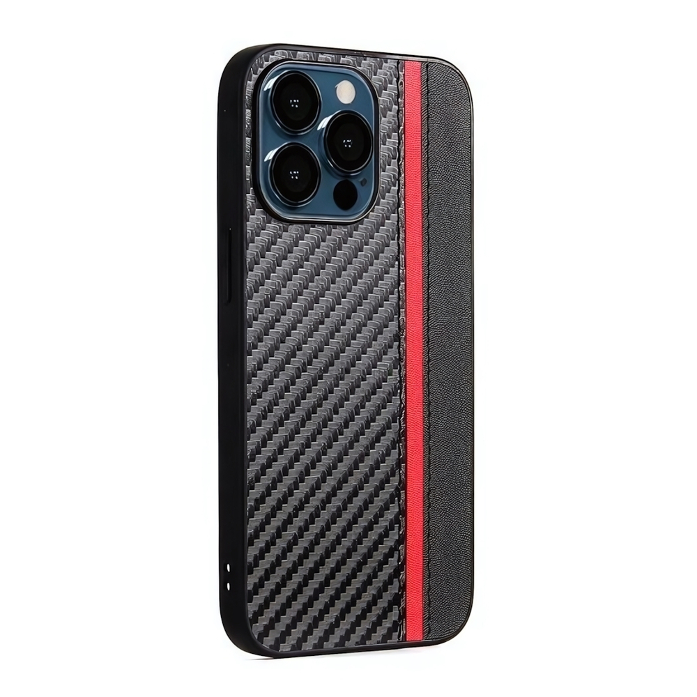 Чехол для iPhone 13 Pro, карбоновый , 012465 Салатовый