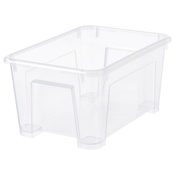 IKEA SAMLA  (ИКЕА САМЛА)  -  Контейнер - прозрачный 28x19x14 см/5 л