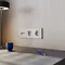 Накладка для розетки с заземлением и защитными шторками, с USB A+C Voltum S70 Кашемир VLS001003