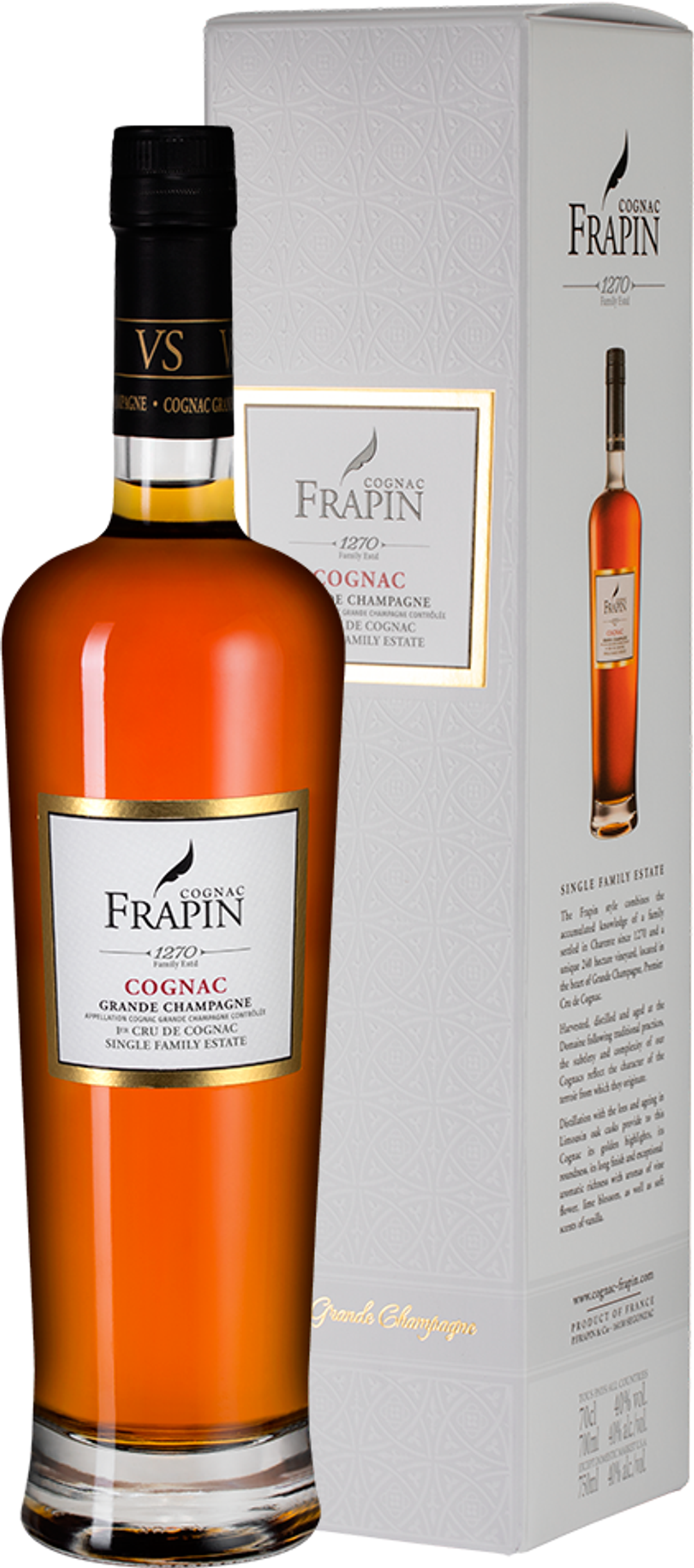Коньяк Frapin Cognac Grande Champagne VS, 0.7 л