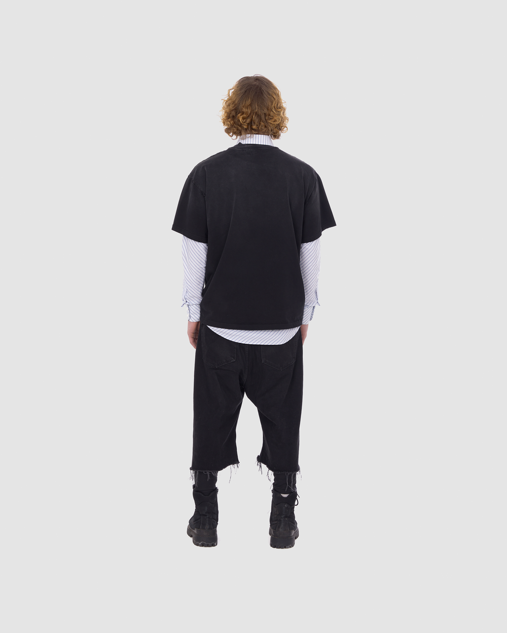 i.h.f. soft washed black t-shirt