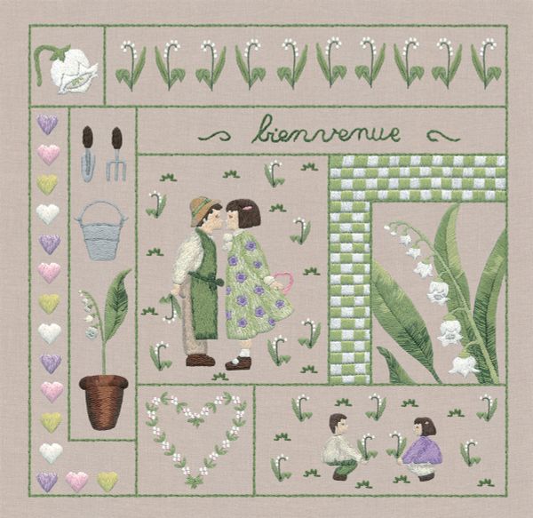 Набор для вышивания нитками Le Bonheur des Dames May (Май), 22х22 см
