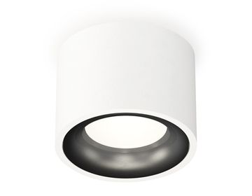 Комплект накладного светильника 1*MR16 GU5.3 XS7510021 SWH/PBK белый песок/черный полированный(C7510, N7011) DIY System Complects Ambrella