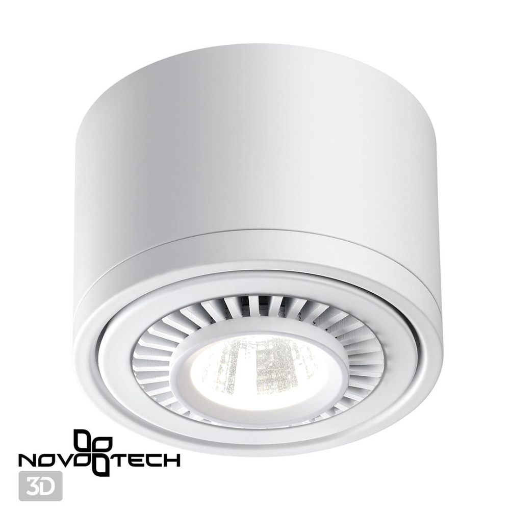 358811 OVER NT21 432 белый Светильник накладной светодиодный IP20 LED 9W 770Лм 4000K 220V GESSO
