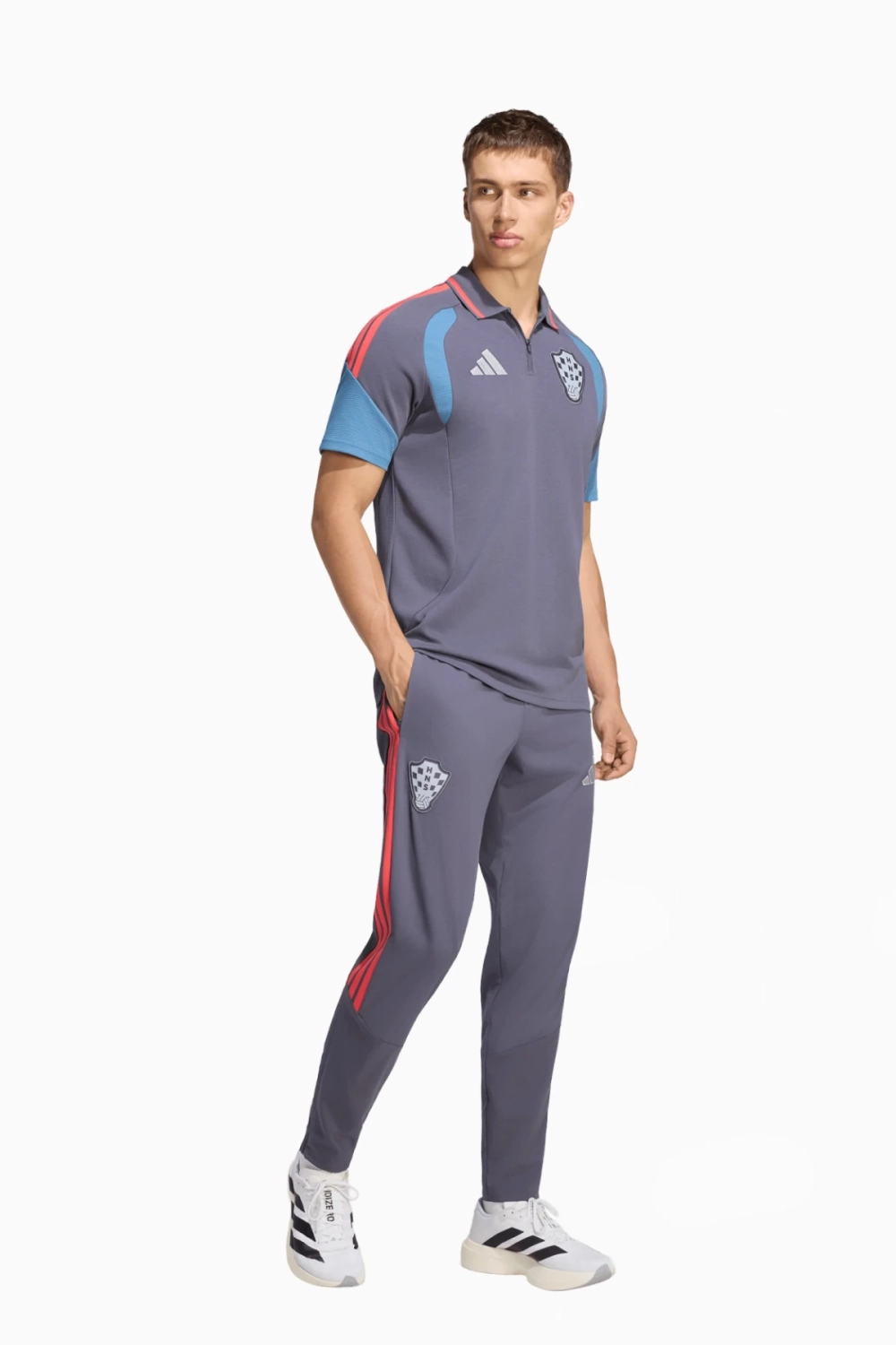 Футболка adidas Croatia 2026 Tiro Polo - фиолетовый