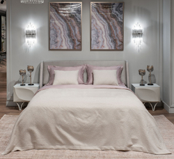 Покрывало 240x260 Garda Decor Иллюзия бежевое
