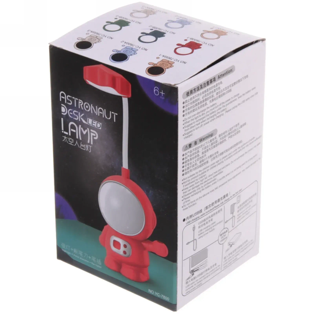 Светильник настольный «Cosmo-Привет с другой планеты» LED 21*9*7см USB 5v 3w, Зеленый