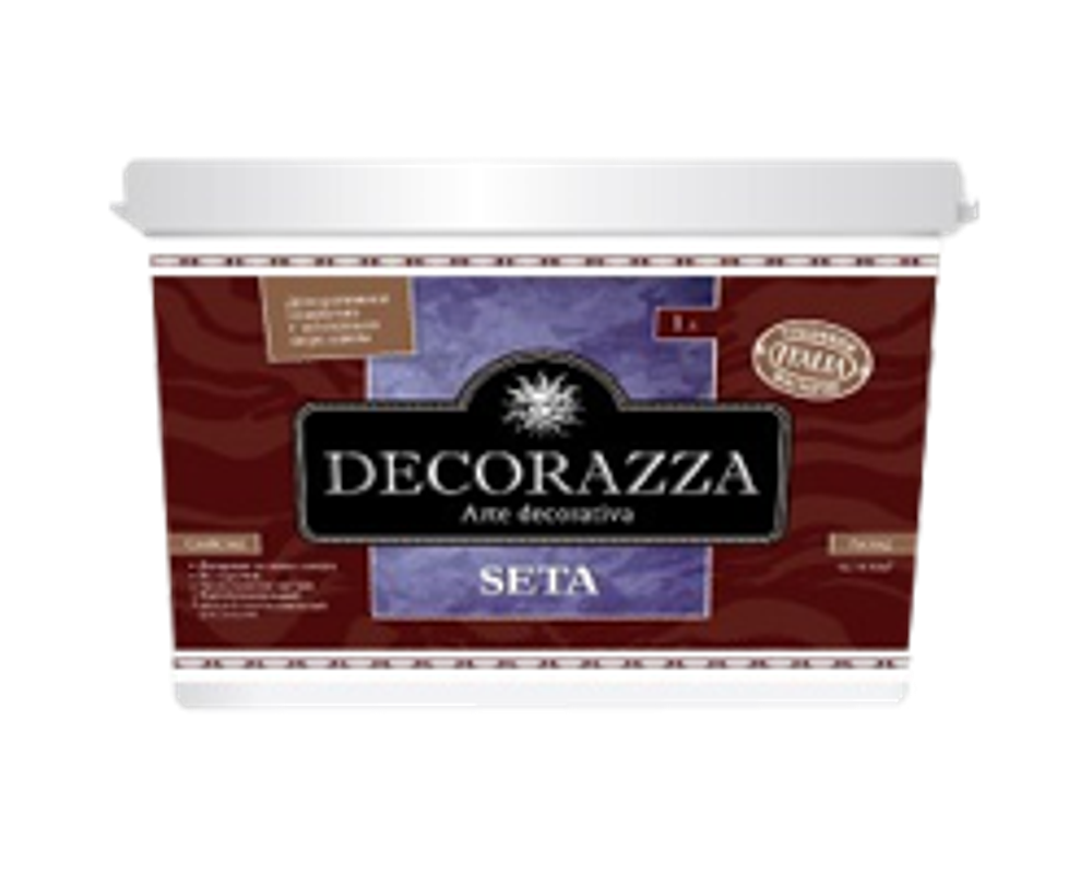 Seta argento(Сета Аргенто) декоративное покрытие с эффектом натурального шёлка. Decorazza 5 кг.