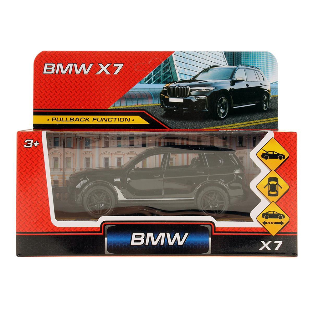 Модель ин. мет. "BMW X7" 12см, двери, багажник, коробка 2101C067-R1 (Технопарк)