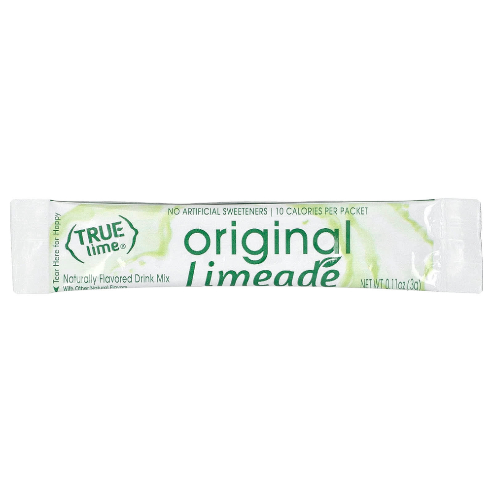 True Citrus, True Lime®, лаймад, оригинальный вкус, 10 пакетиков по 3 г (0,11 унции)