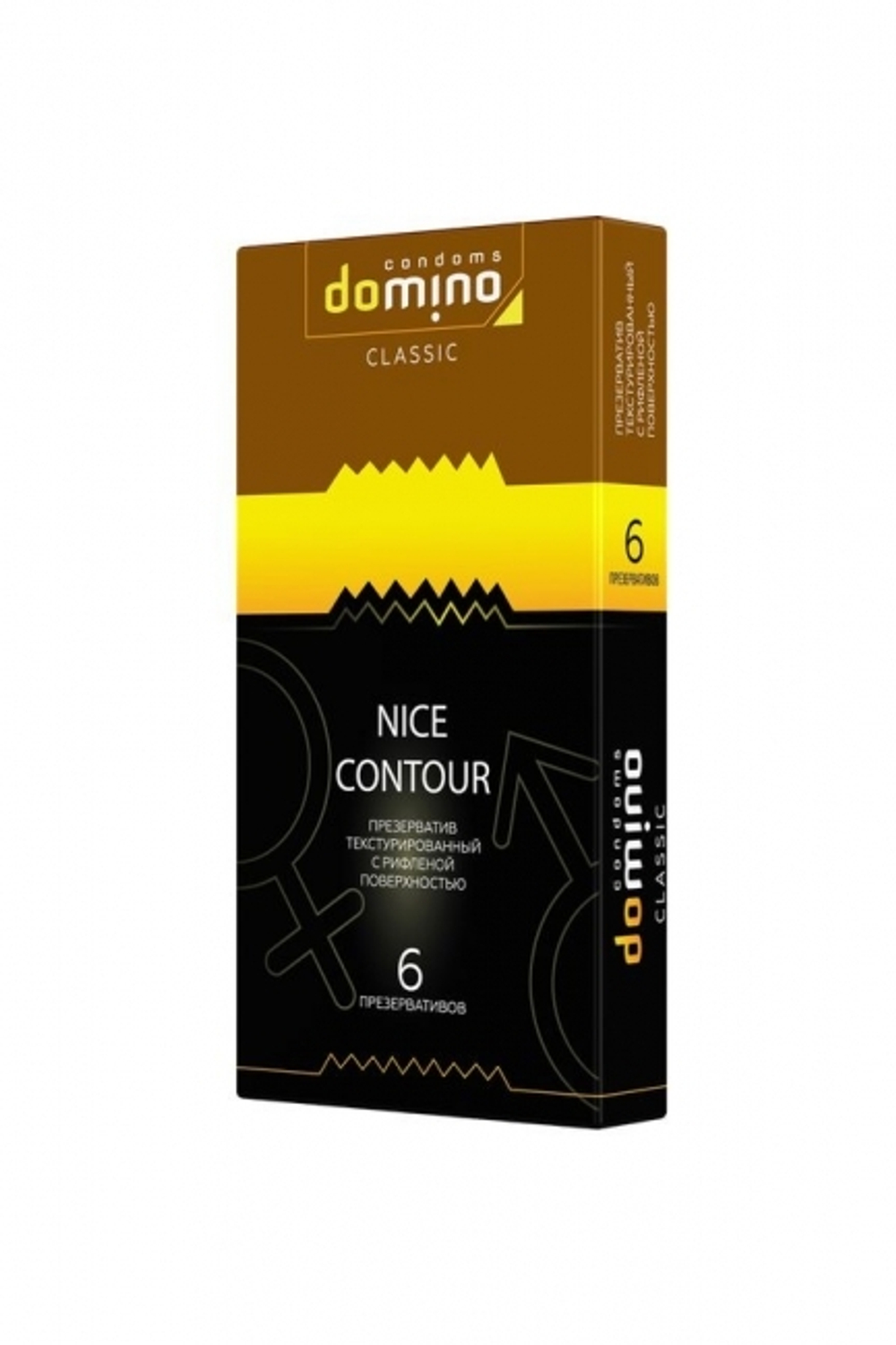 Презервативы Domino, classic, nice contour, 18 см, 5,2 см, 6 шт. (Цвет: прозрачный)