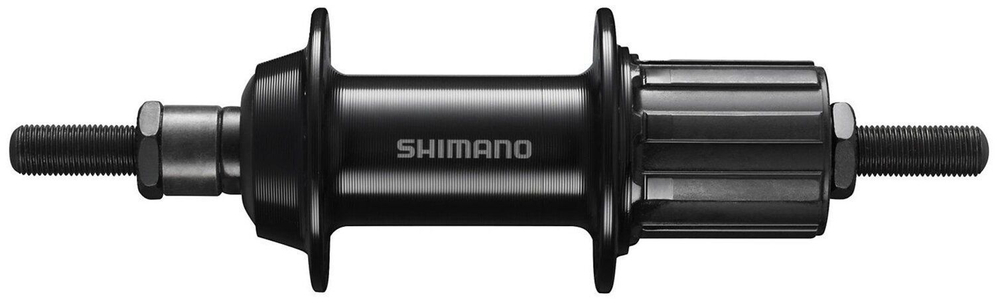 Втулка задн. Shimano TY500,  7ск., 36отв., OLD:135мм, на гайках, цв. черный