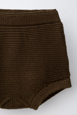 ZARA ТРИКОТАЖНЫЕ ТРУСЫ, КОРИЧНЕВЫЙ