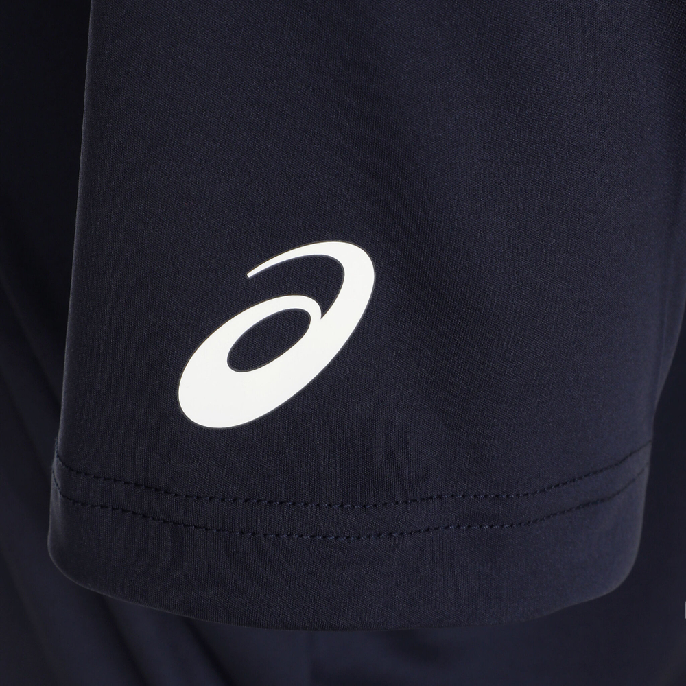 Мужское теннисное поло ASICS Court GPX Tee T-Shirt Men - Dark Blue, White