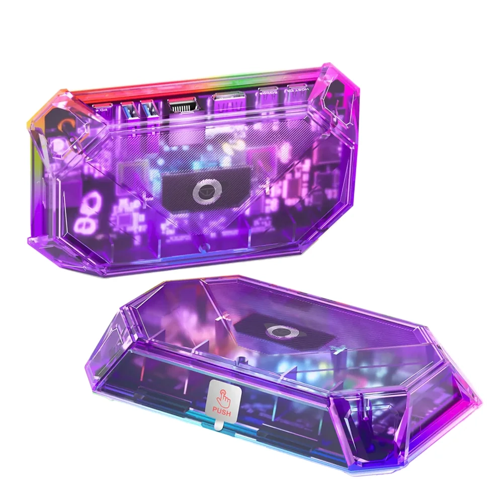 Док-станция JSAUX 8-Port RGB Docking Station HB0801, Clear (Прозрачный)
