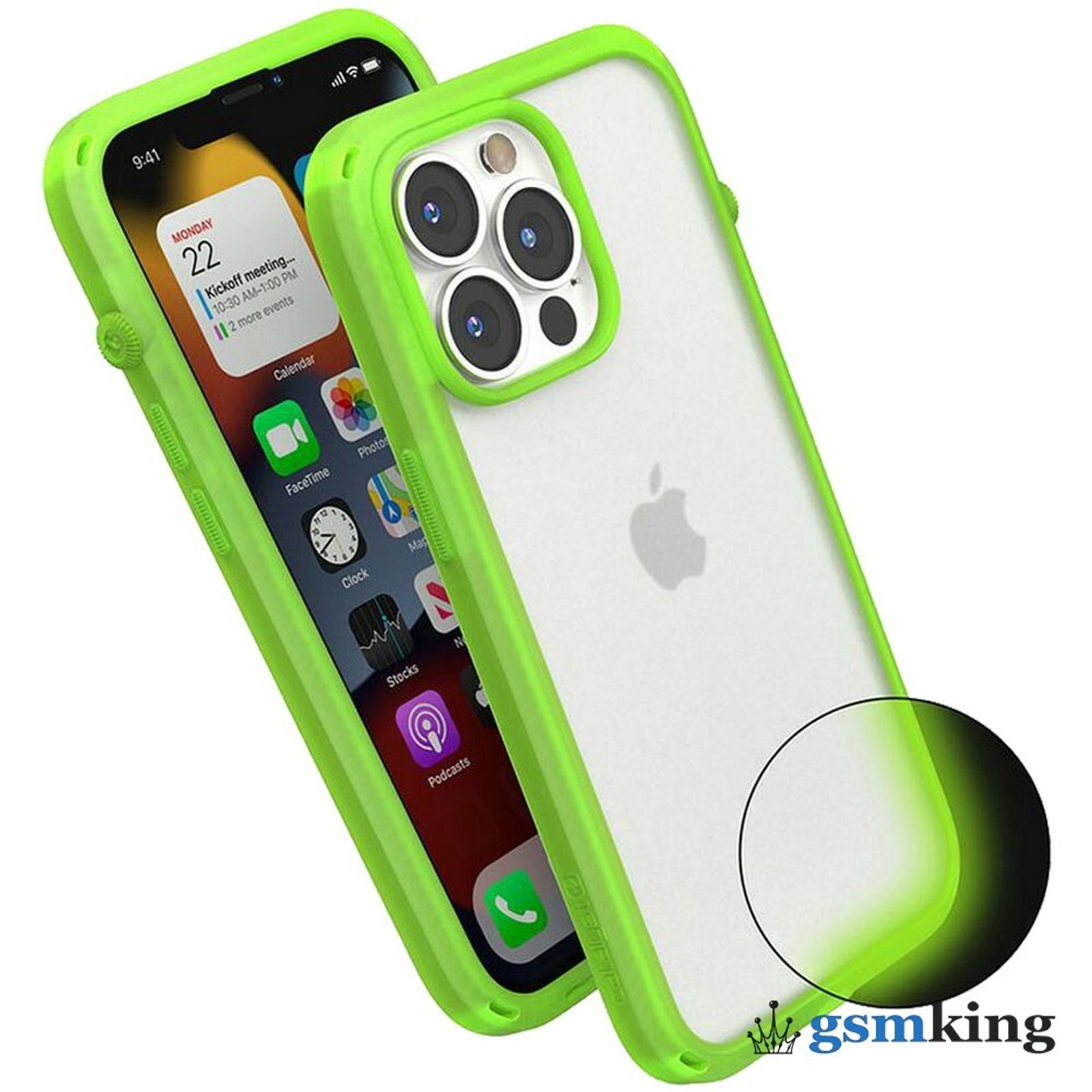 Catalyst Influence Impact Case for iPhone 13 Pro Neon Glow In The Dark (Неоновый)