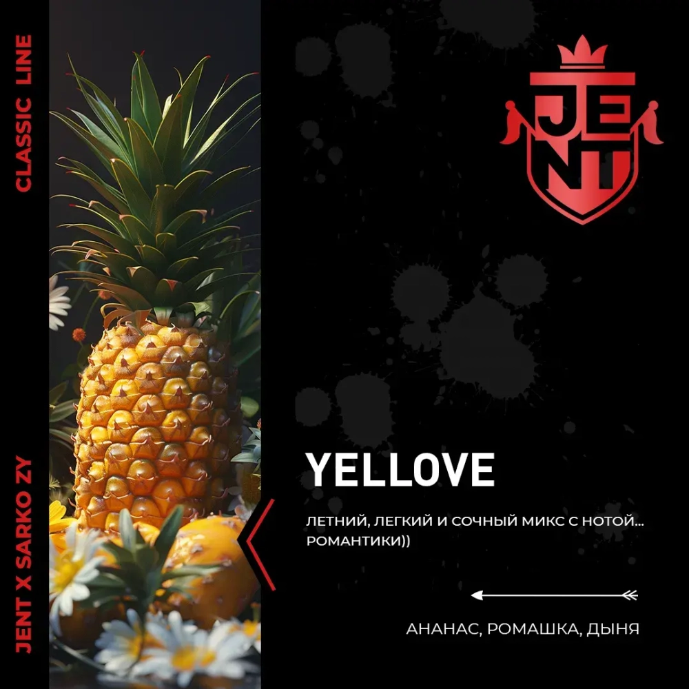 JENT X SARKOZY 25гр. Ананас, ромашка, дыня (Yellove)