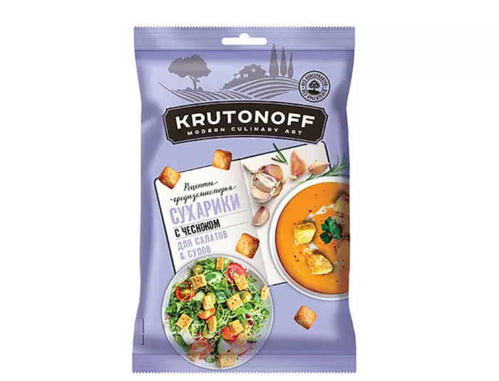 Сух. Крутоноф пшен. 100г/28 Чеснок