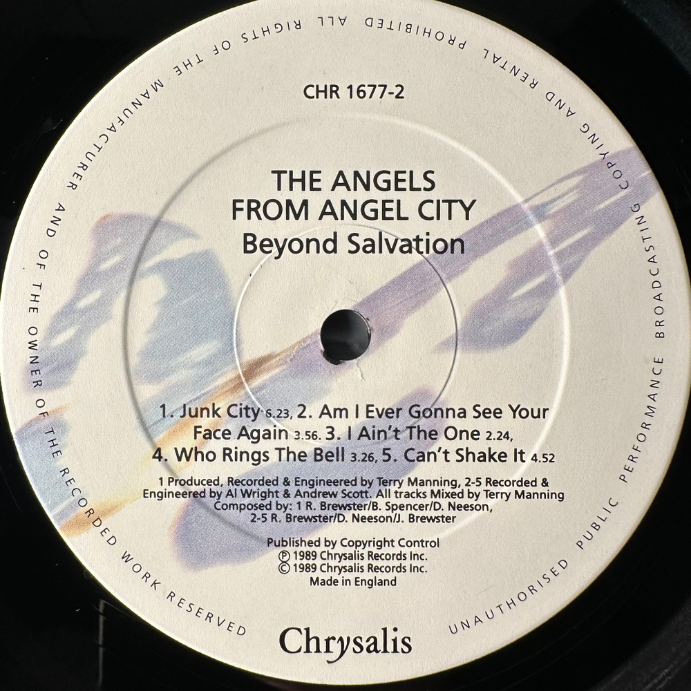 The Angels From Angel City ‎– Beyond Salvation (Англия 1990г.)