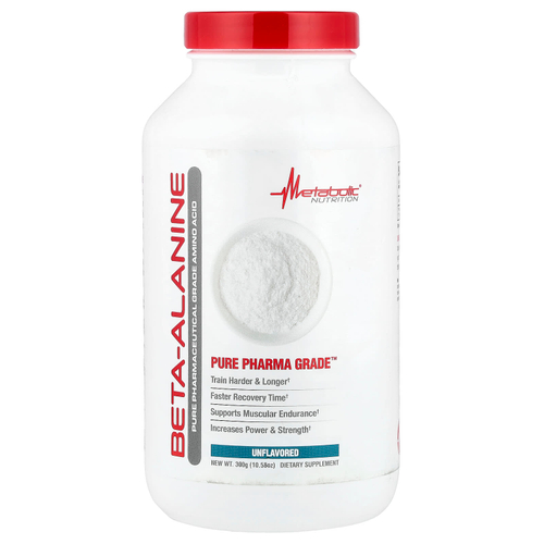 Metabolic Nutrition, бета-аланин, без добавок, 300 г