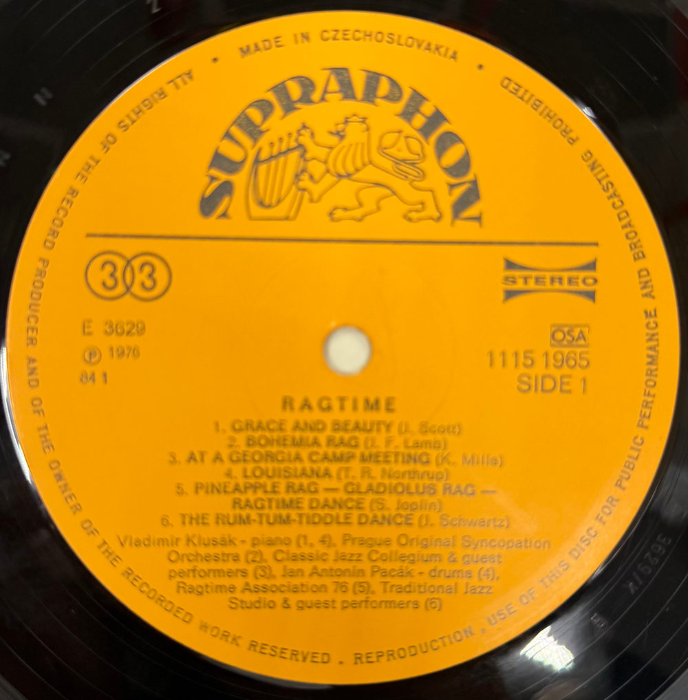 Виниловая пластинка Сборник – Ragtime LP