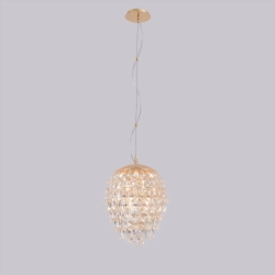 Светильник подвесной Crystal Lux CHARME SP6 GOLD/TRANSPARENT
