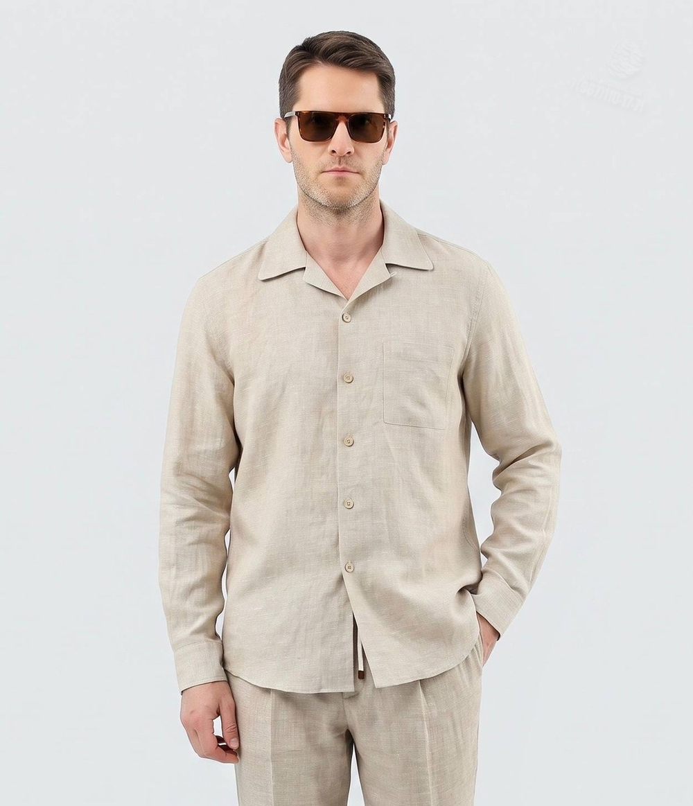 Льняной костюм Brunello Cucinelli
