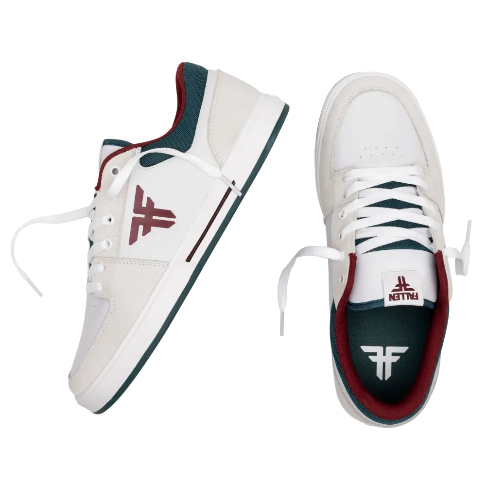 Кеды Fallen PATRIOT - WHITE/TEAL/BURGUNDY