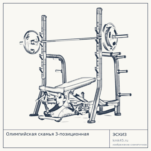 Олимпийская скамья 3-позиционная — от 504 000 ₽