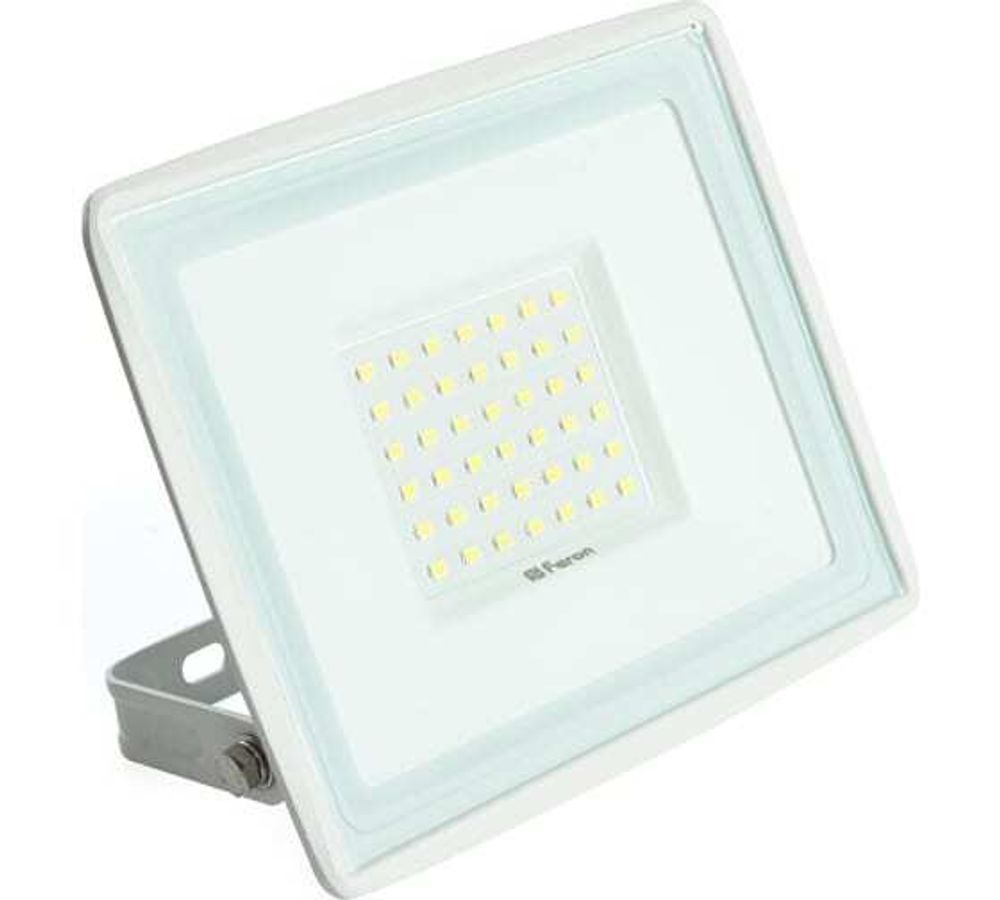 Прожектор светодиодный Feron LED 50 Вт IP65 6400К белый алюм.корпус