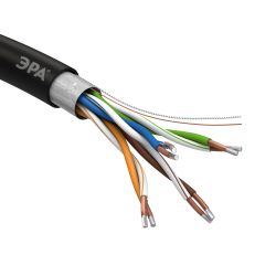 Кабель витая пара ЭРА SIMPLE F/UTP 4x2x24AWG Cat5e CCA PE OUTDOOR 305м | Электротовары