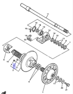 Пластиковая колодка вариатора Yamaha 8X61768800