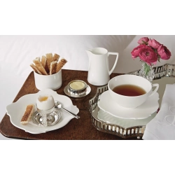 Wedgwood Jasper Conran Белое 12 см блюдце для чашки эспрессо EAN 032677661369
