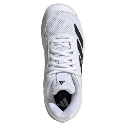 Детские теннисные кроссовки Adidas Courtflash K - cloud white/core black/cloud white