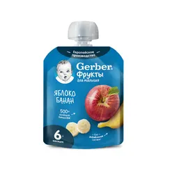 Пюре Gerber Яблоко-банан с 6 мес 90 г