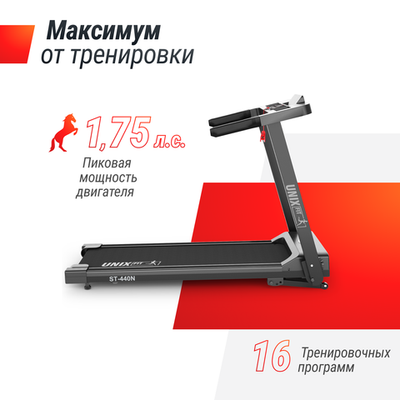 Беговая дорожка UNIX Fit ST-440N Black,White